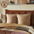 thumbnail image 5 of VHC Brands Euro Sham Ruffled, Cotton Bedroom Euro Sham Covers, Flat Weave, Bedding Accessory, Bedroom Decor, No Insert, for Bed Couch Sofa, Pip Vinestar Collection, Square 26x26, Natural, 5 of 5
