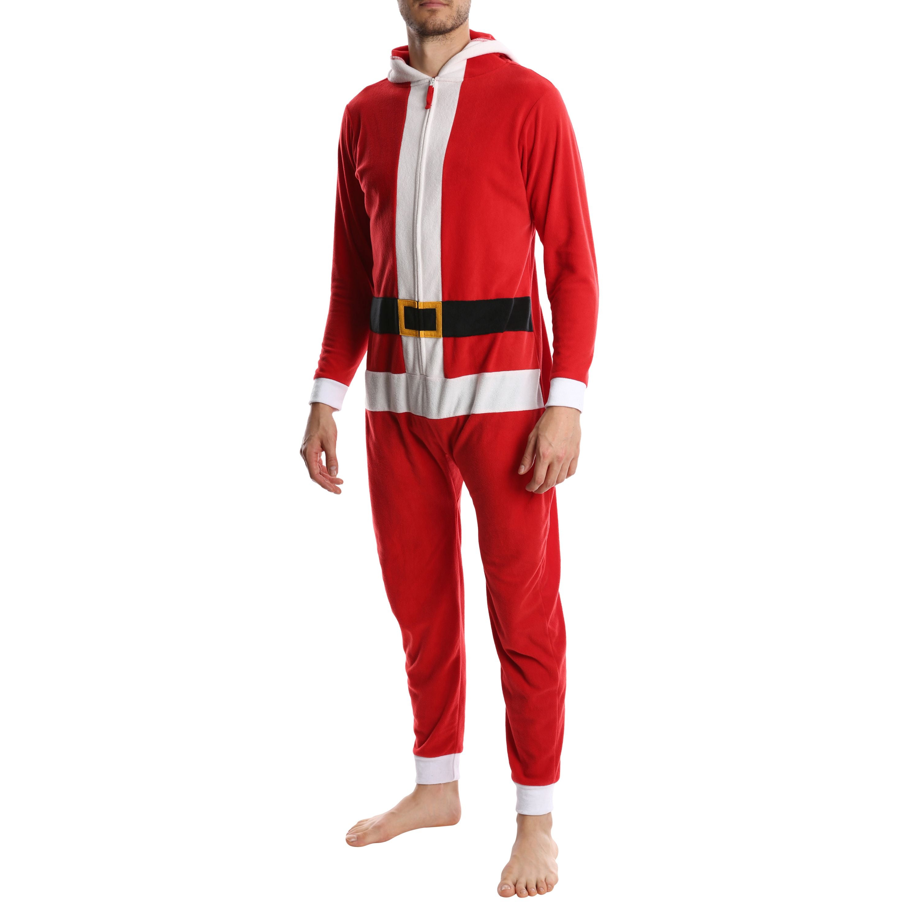 SLEEPHERO Adult Onesie Men Cozy Novelty Onesie Christmas Mens Onesie Holiday Adult Onsie Adult Pyjamas For Men