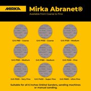 Mirka 9A-241-220 Abranet Sanding Discs, 6 Inch, 220 Grit, Hook & Loop, 50-Pack