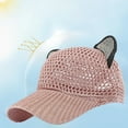 thumbnail image 5 of Cute Polyester Mesh Knitted Baseball Cap Breathable Sun Hat, 5 of 5
