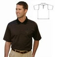 thumbnail image 1 of Monterey Club Men's Pima Cotton Jacquard Golf Polo Shirt #1388, 1 of 2