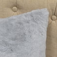 thumbnail image 4 of Home Soft Things Solid Light Faux Fur 2 Piece Throw Pillow Cover Set - Vapor Gray - 20" x 20", 4 of 8