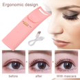 thumbnail image 3 of Rizador de pestañas eléctrico, rizador de pestañas recargable con calefacción, herramientas de maquillaje para la belleza de los ojos, rizador de pestañas USB, 3 of 5