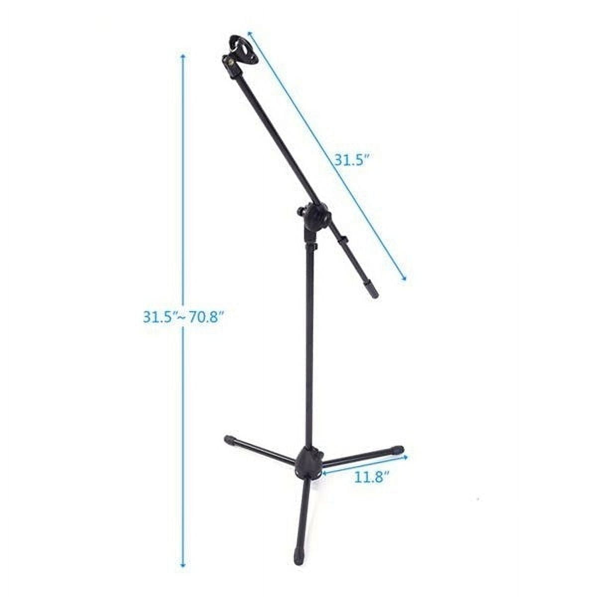 Mr. Dj USA MS600PKG 2 Microphone Stands Adjustable Boom Stage