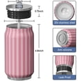thumbnail image 3 of 12 Oz Red Coffee Travel Mug with Lid, Double Wall Vacuum Reusable Stainless Steel Water Bottle Leak Proof Insulated Hot Cold Coffee Cup Gift for Women Mens(1pcs), 3 of 5