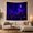 Full Moon Village, variant on Moon Stars Fantastical with Cityscape Night Lower Portion, Mystical Fantasy for Space Lovers, Galaxy Room Decor, Graduation Gift, Tapestry Wall Hanging for Bedroom and Dorm