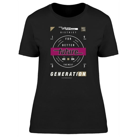 Urban Generation Graphic T-Shirt Women -Image by Shutterstock, Female x-Large