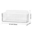 thumbnail image 3 of Wall‑Mount Storage Caddy, Adhesive Hanging Organizer, Clear Wall Holder, No Drill Cabinet Door Organizer, Multi‑Purpose Wall Storage Bin, Transparent Storage Box for Home Kitchen Office, 3 of 5