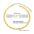 thumbnail image 6 of 18K Gold Plated Choker Chain Necklace for Men/Women Mariner Chain Birthday Christmas Jewelry Gift Clearance, 5mm/7mm,12"15"Length, 6 of 6