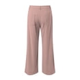 thumbnail image 5 of Xyant Teen Girls Corduroy Wide Leg Pants Kids Baggy Straight Adjustable High Waist Trousers School Pants for Girls (Pink,13-14 Years), 5 of 8