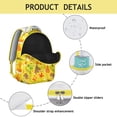 thumbnail image 4 of Cute Badger & Stars Backpack - Waterproof School Bag for College, Stylish Bookbag with Padded Straps, Trendy Gift for Back to School, 4 of 6