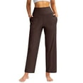 thumbnail image 2 of RUTAYY Women's Pants High Waist Yoga Bottoms Solid Color Ankle Length Stretchy Sports Cropped Tights Holiday Vibrant Trousers, 2 of 8