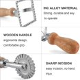 thumbnail image 4 of 3Pcs Ravioli Stamp Maker Cutter with Wheel Set,Mold with Wooden Handle for Pasta,Dumplings Lasagna,Pies, 4 of 5