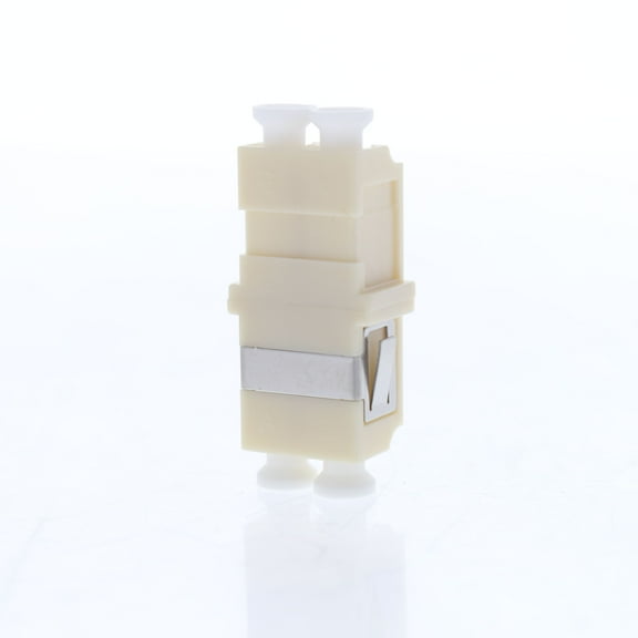 Leviton Beige LC Duplex Adapter With Phosphorus Bronze Sleeve 5F100-DLC