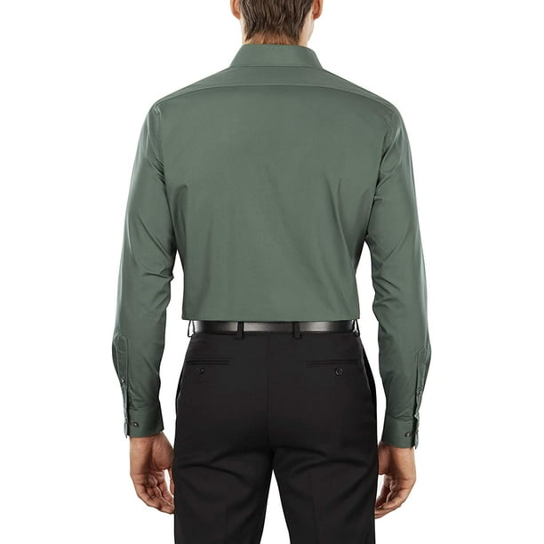 Van heusen men's fitted poplin dress shirt 2025