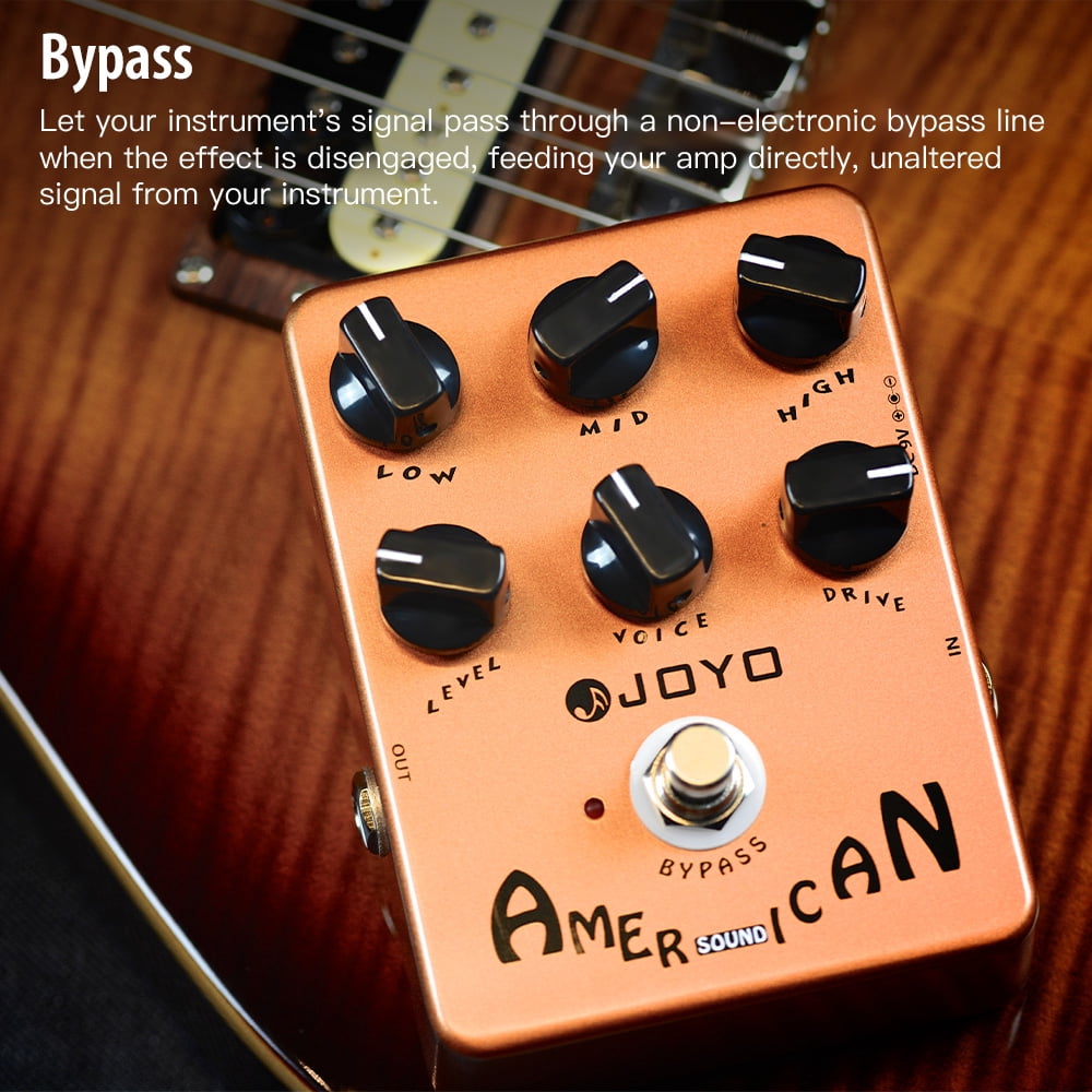 JOYO JF-14 American Sound Amp Simulator Pedal of Fd 57 Deluxe Amplifier for Electric Guitar