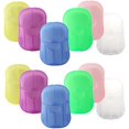 thumbnail image 1 of QJUHUNG 10 Boxs (200 Pieces) Disposable Paper Soap Sheets Portable Mini Washing Hand Slide Foaming Paper Soap Bathing Soap Flakes for Outdoor Travel (Color Random) by Casewin, 1 of 7