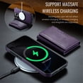 thumbnail image 3 of MAGKING Case For iPhone 16 Pro Max, RFID Blocking, PU Leather,Compatible With MagSafe Detachable 2 In 1 Wallet With Multi-Card Slots,Magnetic Protective Cover,Purple,For iPhone 16 Pro Max, 3 of 8