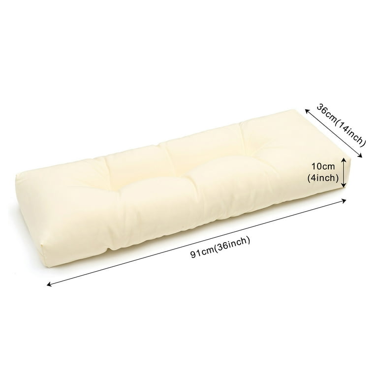 YEERSWAG 36x14x4 in. Waterproof Outdoor Bench Cushion Anti fading Patio Seat Pad Walmart