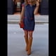 thumbnail image 5 of Vestido Mini con Mangas y Bloques de Color, Azul XXL, 5 of 7