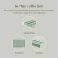 thumbnail image 4 of over&back Woven Frayed Chambray Cotton Cloth Napkins - Washable Napkins Set for Mixing, Matching, and Creating a Custom Home Decor Tablescape - Hand-Finished Frayed Edges - Green, 4 of 10