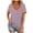Hot Pink 01, variant on Women's V Neck Cotton T Shirts Color Block Short Sleeve Tops for Women Summer Casual Loose Fit Basic Shirts (Purple XL)