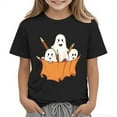 thumbnail image 2 of NAISIBABY Halloween T-Shirt for Boys, Crewneck Short Sleeve Funny Ghost Graphic Fashion Festival Tees Black M, 2 of 4
