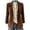 Brown, variant on Tqcoqu Women's Casual Corduroy Blazer,Notched Lapel Button Front Jacket,Long Sleeve Jackets Coat Business Blazers,Brown Women's S-XXL