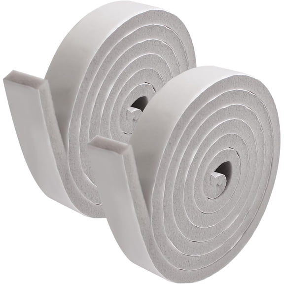2 Rolls Adhesive Foam Seal Strip Air Conditioner Window Seal 1.18 Inch X 0.4 Inch, AC Foam Weather Stripping Insulation Tape for Face Shield's Headband