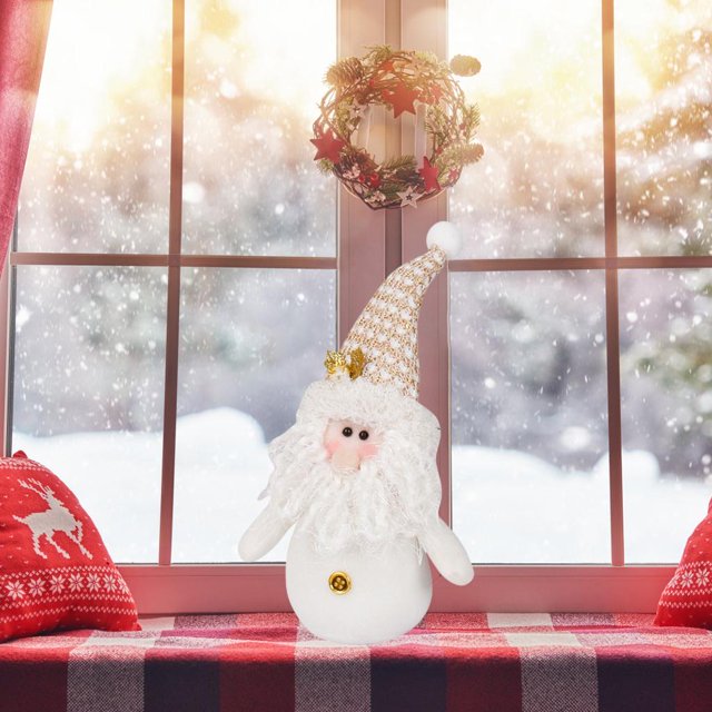 Estatua de de Navidad, Estatuilla, Adornos de , Juguetes Coleccionables, Colgantes Noel, Regalos, Muñeco para Vacaciones, Escritor BLESIY Muñeca de gnomo