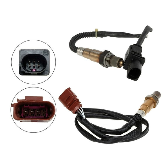 Maxfavor 2Pcs O2 Oxygen Sensor for 2005-2009 Audi A4, A4 Quattro 2.0L BWT Engine Upstream Downstream