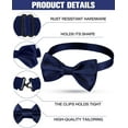 thumbnail image 4 of Lsupdaol 12 Pcs Men's Bow Ties Pre Tied Tuxedo Formal Adjustable Clip On Bow Satin Bowtie for Men Costume Wedding Party, 4 of 14