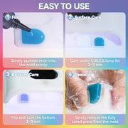 Bond Craftor 360g Colored UV Resin Kit, Clear Odorless Fast Curing Bubble Free for Jewelry Making DIY Crafts