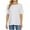 White Tops for Women, variant on safuny Women's Trendy Loose Comfy Tops Solid Tops Short Sleeve Tees Round Neck Shirts Lace Patchwork Vintage Clothing Fashion Summer White L
