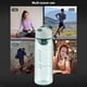 thumbnail image 4 of Bearachild Botella de agua a prueba de fugas para deportes, taza para beber té, boca ancha, Fitness, correr, ciclismo, bebida con cuerda, lago azul, 480ML Type2 NO2 Bearachild HA062518-04, 4 of 6