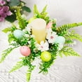 thumbnail image 6 of Easter Candle Holder Wreath for Spring Decor, Versatile Table Centerpiece and Wall Hanging, Plastic Floral Design for Festive Celebrations, 6 of 6