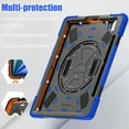 thumbnail image 6 of Dteck Case for iPad Air 13 inch 2025/2024,Heavy Duty Armor Shockproof Kids Case with Rotating Stand & Hand/Shoulder Strap for iPad Air 13-in. M3/M2,Blue, 6 of 7