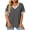 Dark Gray, variant on CQONEPT Womens T Shirts Loose Fit Short Sleeve Tees Crew Neck Color Block Summer Tops Fashion Loose Fit louses Top Red XL