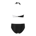 thumbnail image 5 of Sngxgn Women Tummy Control Swimsuit Push Up High Waisted Bathing Suit(White,M), 5 of 5