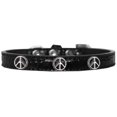 thumbnail image 1 of Signe de Paix Widget Croco Collier de Chien Noir Taille 18, 1 of 1