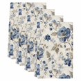 thumbnail image 2 of Blue Gray Spring Floral Kitchen Towels Set of 4, Vintage Botanical Absorbent Dish Towels for Kitchen, Microfiber Hand Towel, Quick Drying Tea Towel for Cleaning Decorative Dishcloths, 2 of 7