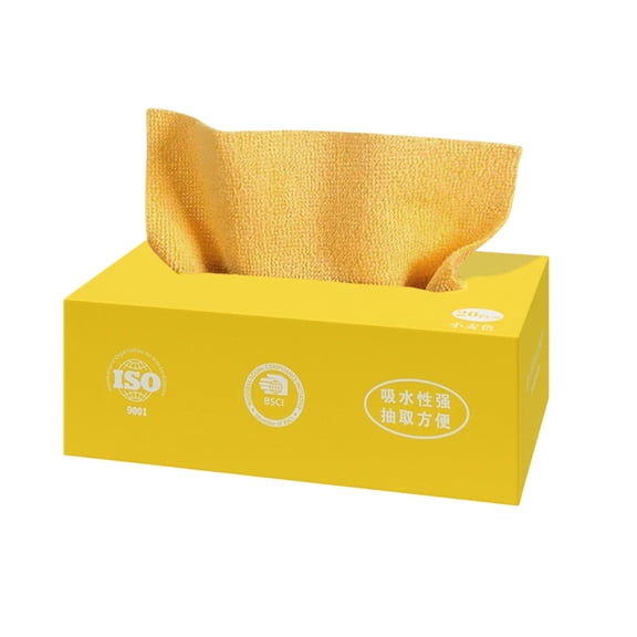 Qholemyo Lazy Cleaning Disposable Kitchen Cloths Thickened Water Washable Dish Rags Dry Wet Pull Out Cleaning Wipes Roll