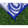 thumbnail image 4 of 42841 Tapis d'Extérieur Réversible, 8 Pieds x 16 Pieds, Tourbillon Bleu, 4 of 6