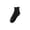 Black, variant on Ruffle Socks for Women, Frilly Cotton Ankle Socks | Breathable Fabric Elastic Stretch Comfort Foot Fit Flat Smooth Toe Cute Sweet Simple Look Daily Casual Wear Khaki One Size