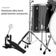 thumbnail image 3 of Single Bass Drum Pedal with Mallet - Drum Foot Pedal for Drum Kit, Percussion Instrument Kick Pedal, Single Chain Drive, Includes Drum Stool, 3 of 5