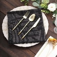 thumbnail image 6 of Balsa Circle 20x20 in Black Sequined Geometric Design Tulle Net Fabric Table Napkin Party Events Decorations Supplies, 6 of 8