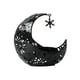 thumbnail image 1 of Candelabros de metal con forma de media luna para decoración de Eid Mubarak, ideal para bares, restaurantes, fiestas y centros de mesa. Negro, 1 of 9