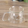thumbnail image 1 of Coffee Cup Glass Water Insulated Double Wall Heat Resistant Mug Glassware for Tea Milk, 1 of 7