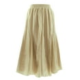 thumbnail image 2 of Beautybatik Oat Women Cotton BOHO Gypsy Long Maxi Godet Flare Skirt 2X, 2 of 5