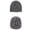 Grey, variant on Baseball Caps Base for Winter Warmth Wool Knitted Hats Fashionable Hemming Hat for Women Versatile Casual Headwear for Everyday Use Black